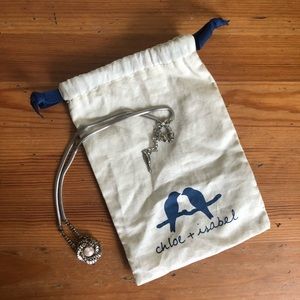 Chloe + Isabel Pearl and CZ Silver Necklace